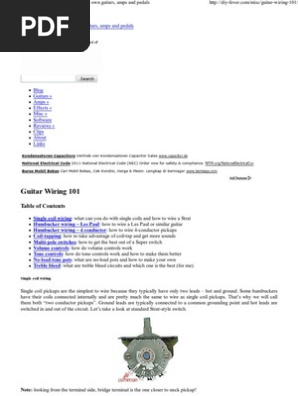 Guitar Wiring 101 _ DIY Fever – Building my own guitars, amps and pedals