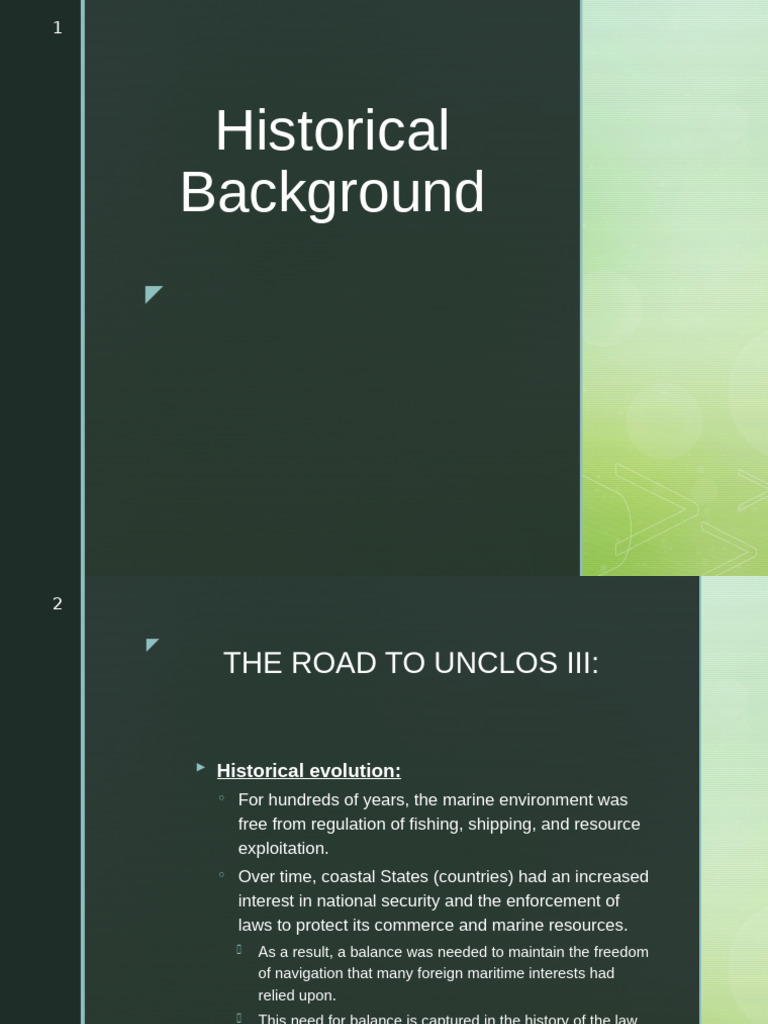 Historical Bacground | PDF | Territorial Waters | Social Science