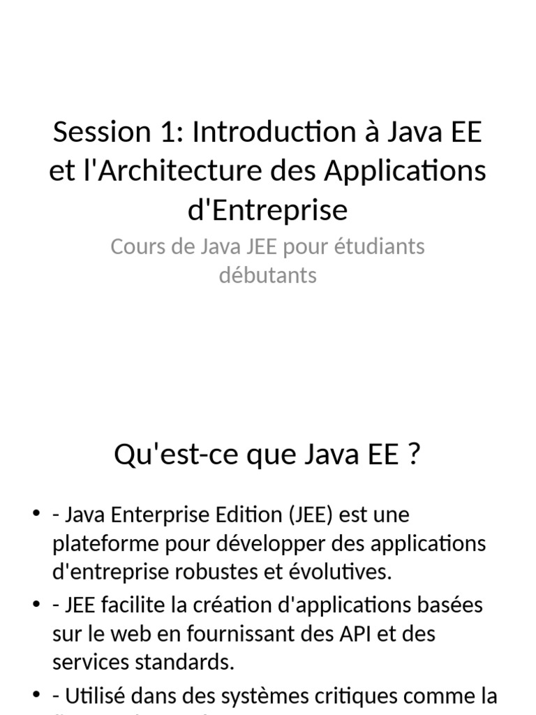 session_1_java_jee_presentation | PDF