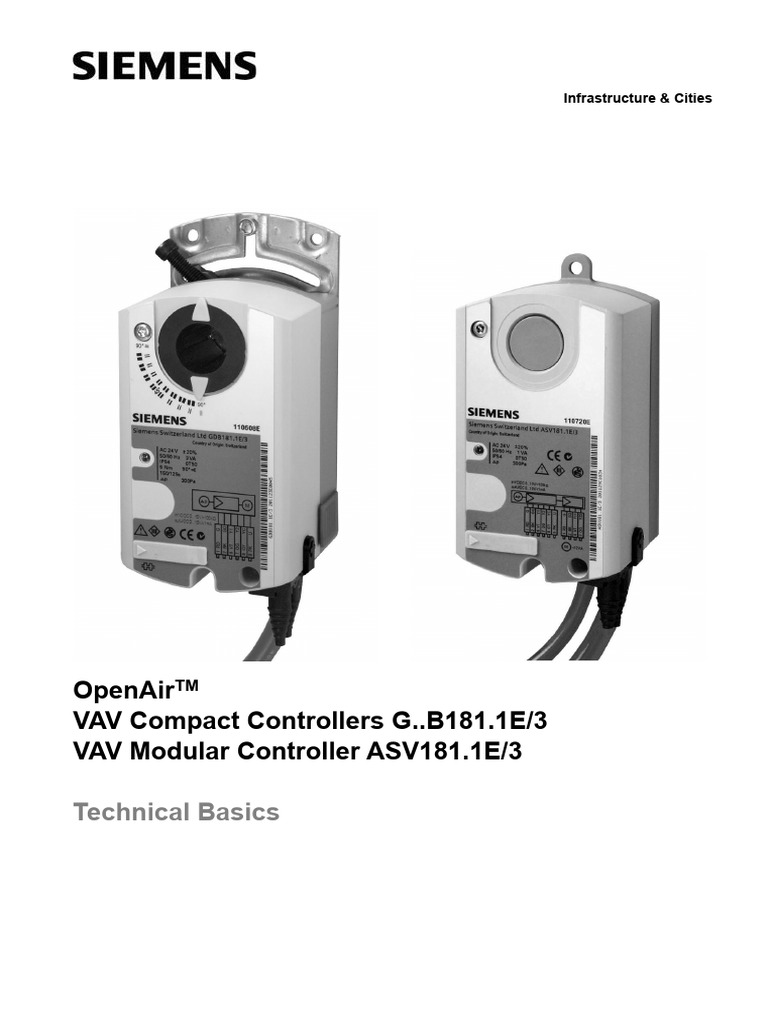 A6V10356042 - VAV Compact Controller G..B181.1E - 3 VAV Modular C - en ...