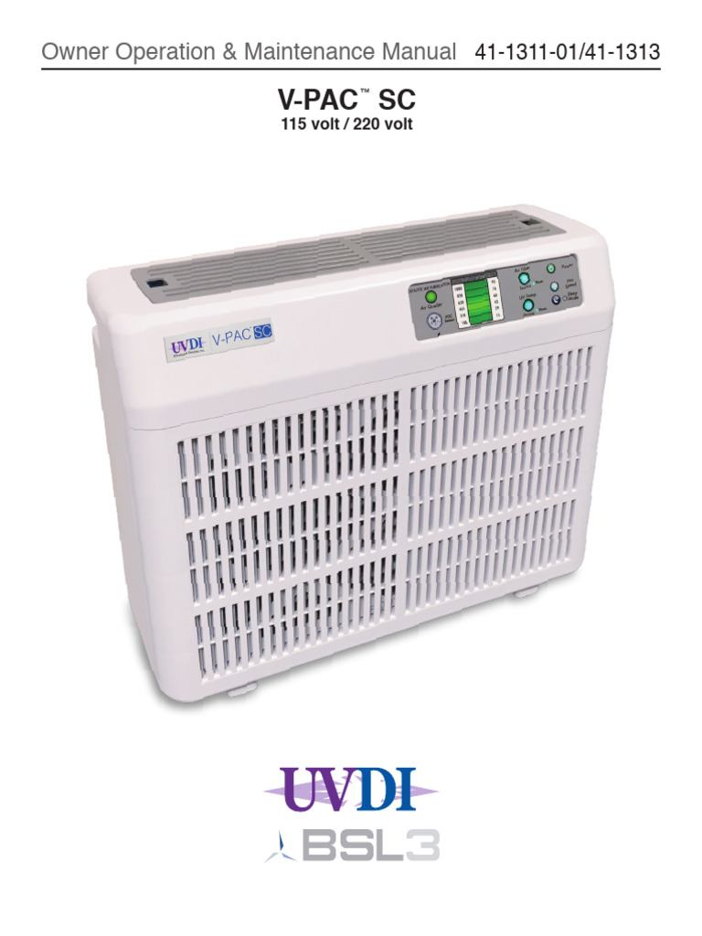 V Pac SC Iom BSL3 | PDF