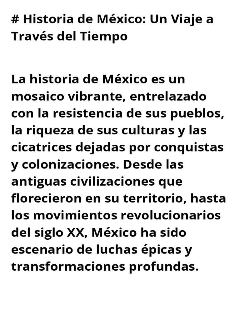 # Historia de México Un Viaje A Través Del Tiempo - 20241007 - 191914 ...