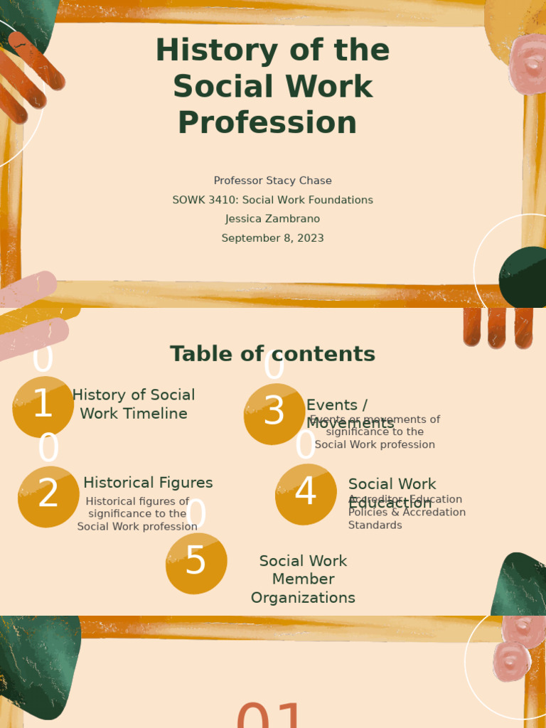 Zambrano - History of Social Work 9.7.23 [Autosaved] | PDF