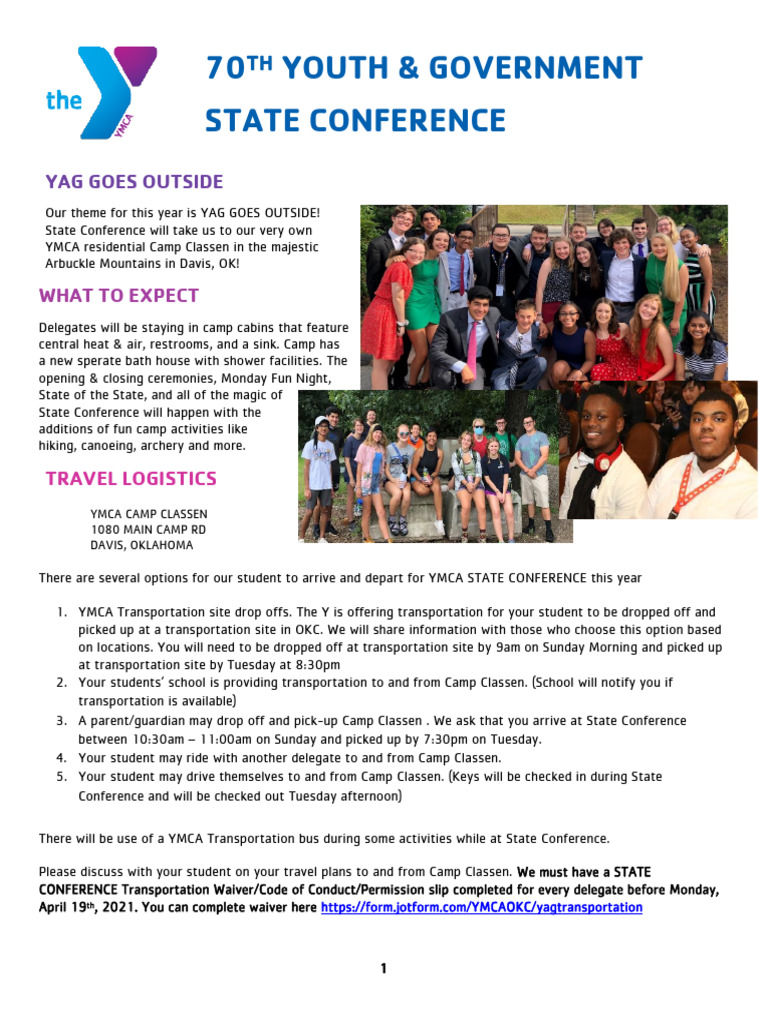 70th State Conference Guide Updated | PDF