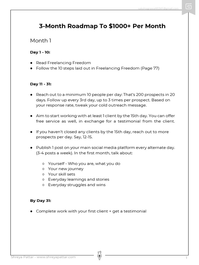 Mini guide 3 roadmap to 1000 per month pdf