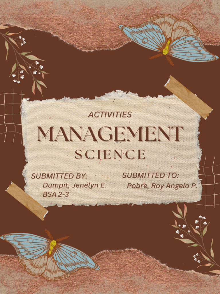 Applications of Management Science in Business | PDF | Mathematical ...