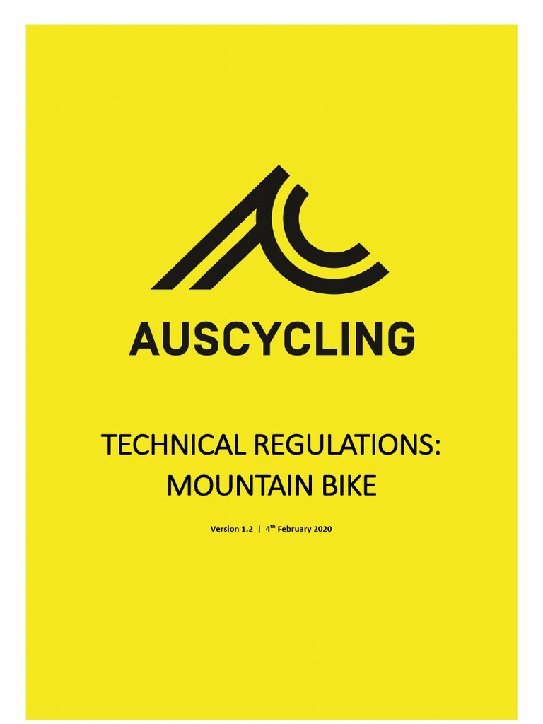 Auscycling Technical Regulations Mountain Bike | PDF