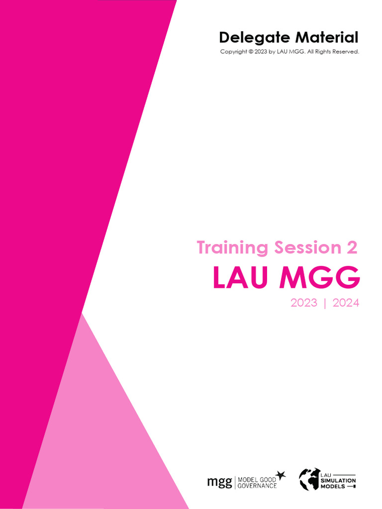 4th LAU MGG - TS2 Delegate Material | PDF