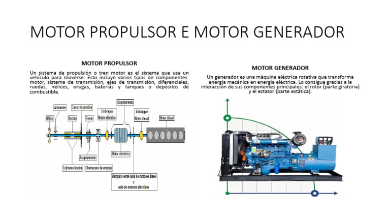 MOTOR PROPULSOR E MOTOR GENERADOR | PDF