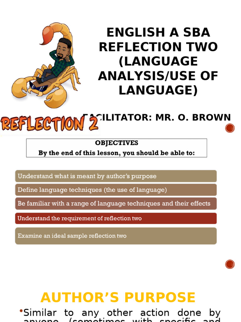 English A SBA Reflection 2 OB | PDF | Mind | Writers