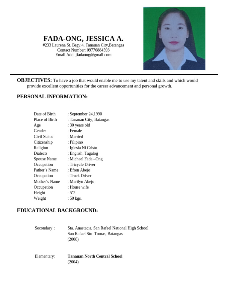 Jessica Fada Ong | PDF