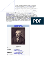 Emmanuel Kant Filosofia