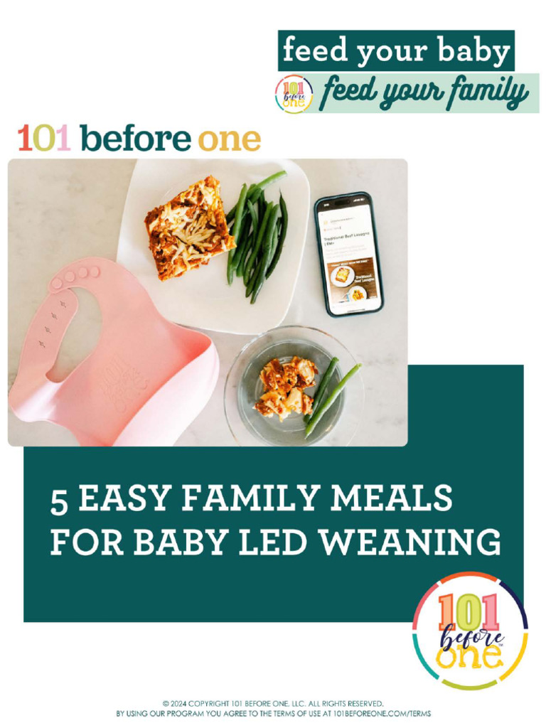 101beforeone freefamilymeals PDF