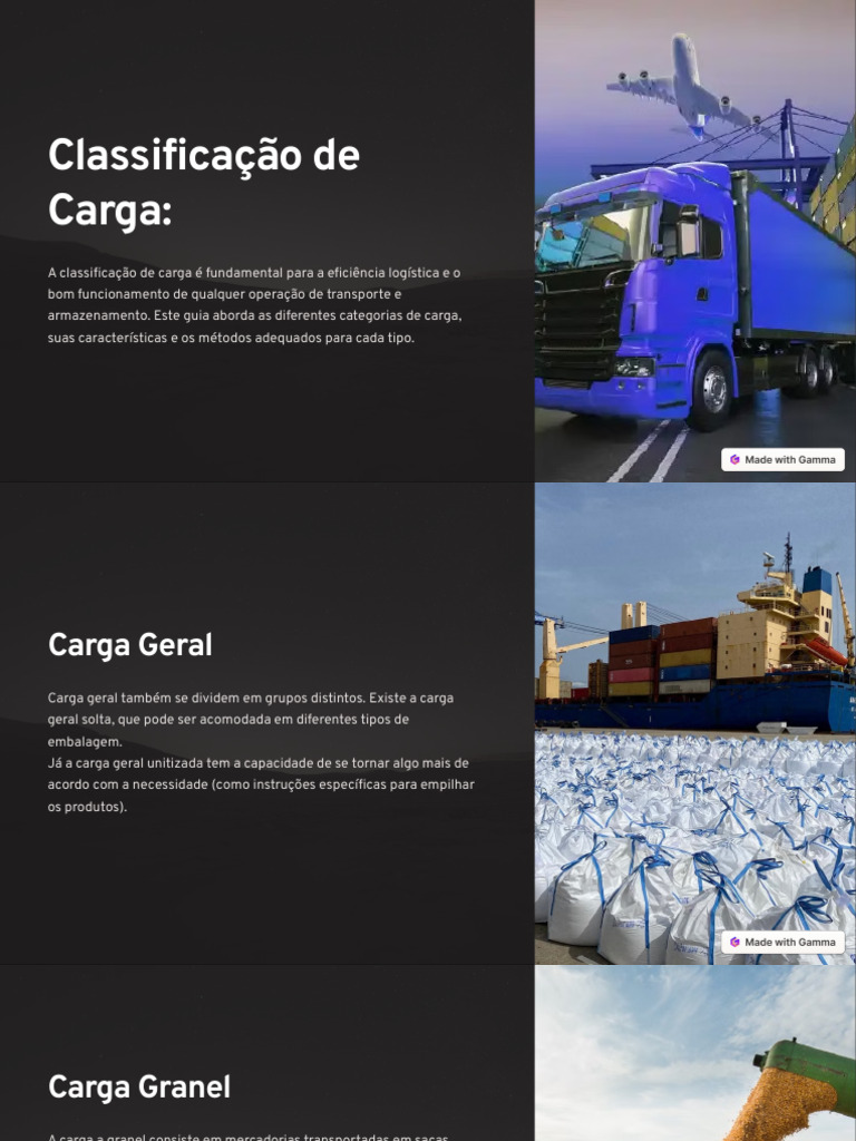 Classificacao de Carga | PDF