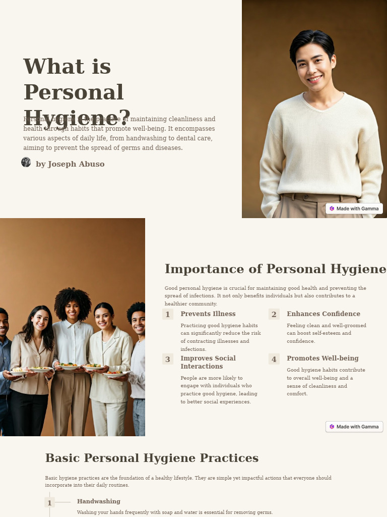What Is Personal Hygiene | PDF