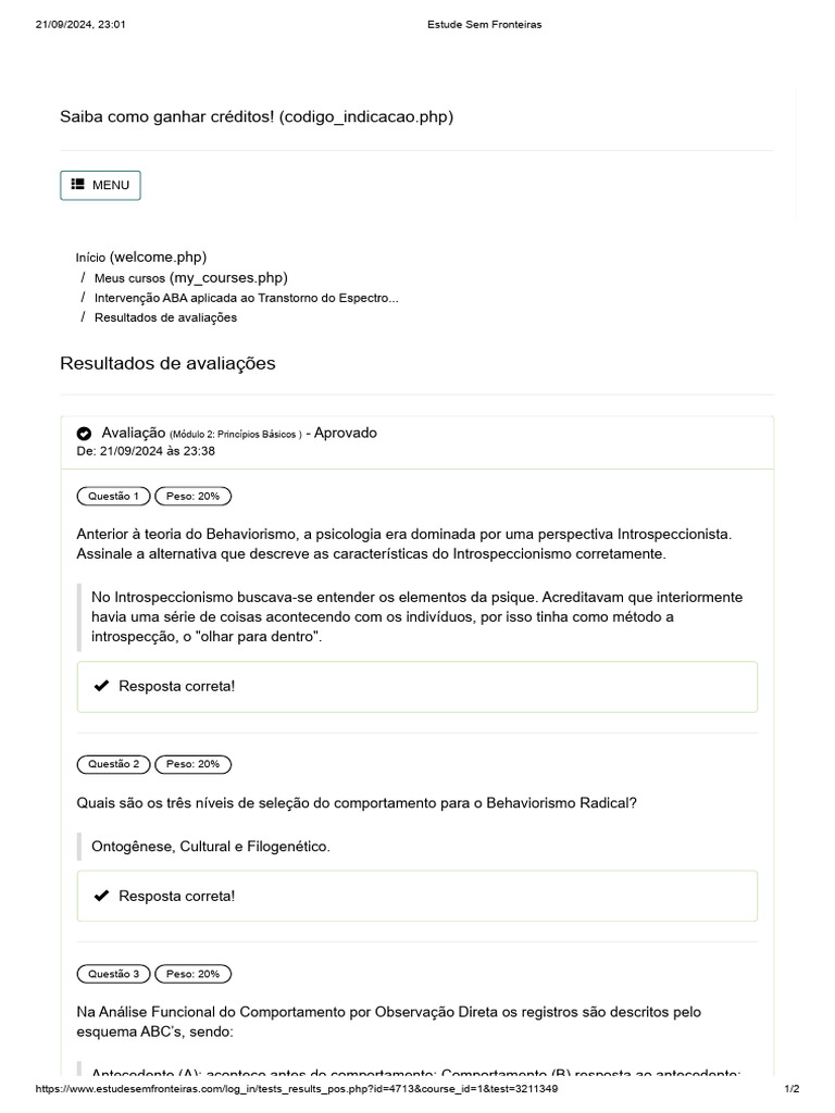 Prova Cap 2 | PDF