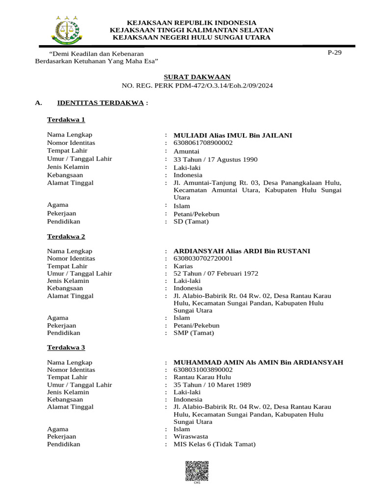 PN Amt 2024 PidB 76 Dakwaan 1725922696 | PDF