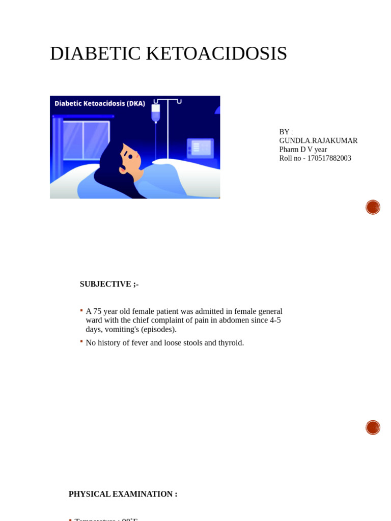 Diabetic Ketoacidosis Case Study | PDF | Medical Specialties | Clinical ...