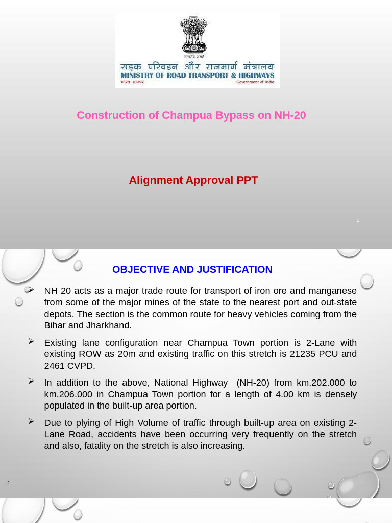 For Champua Bypass | PDF