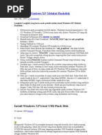 Download Cara Instal Windows XP Melalui Flashdisk by H Nelson Lumbantobing SN77747672 doc pdf