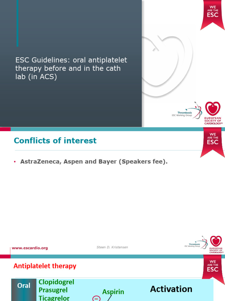 Oral Antiplatelet Therapy in ACS | PDF | Aspirin | Myocardial Infarction