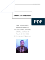 Form Data Calon Pegawai