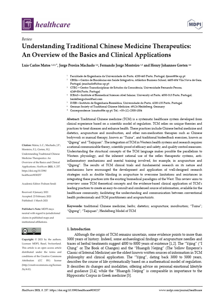 Understanding Traditional Chinese Medicine Therape | PDF