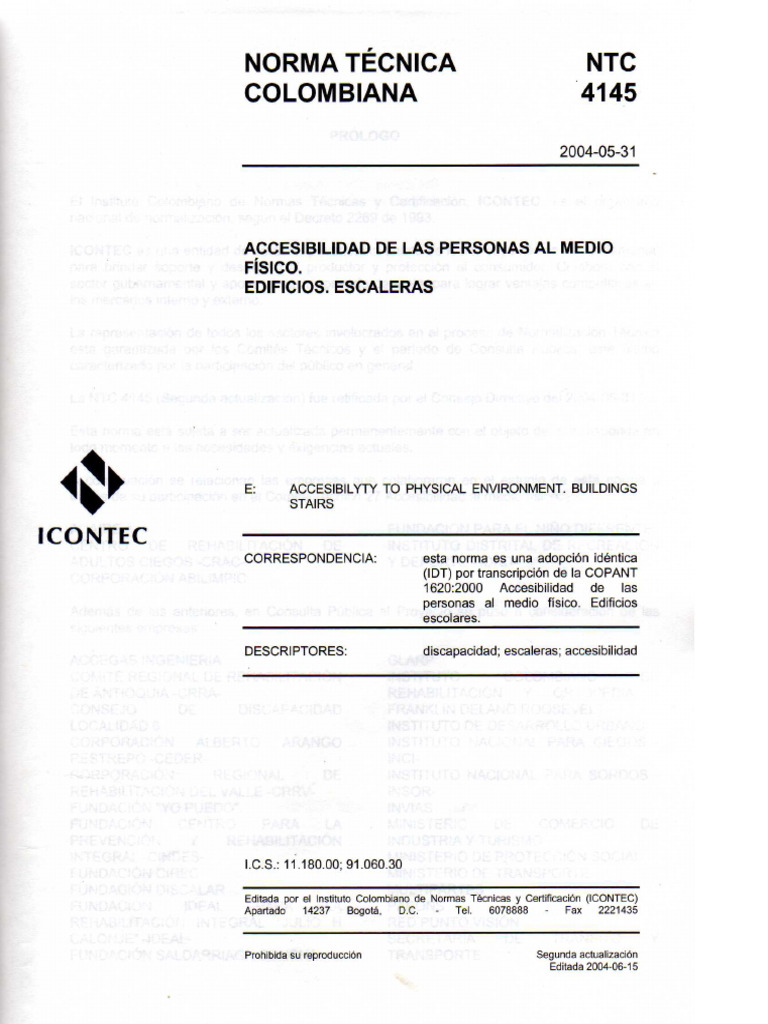 NTC 4145 Escaleras | PDF