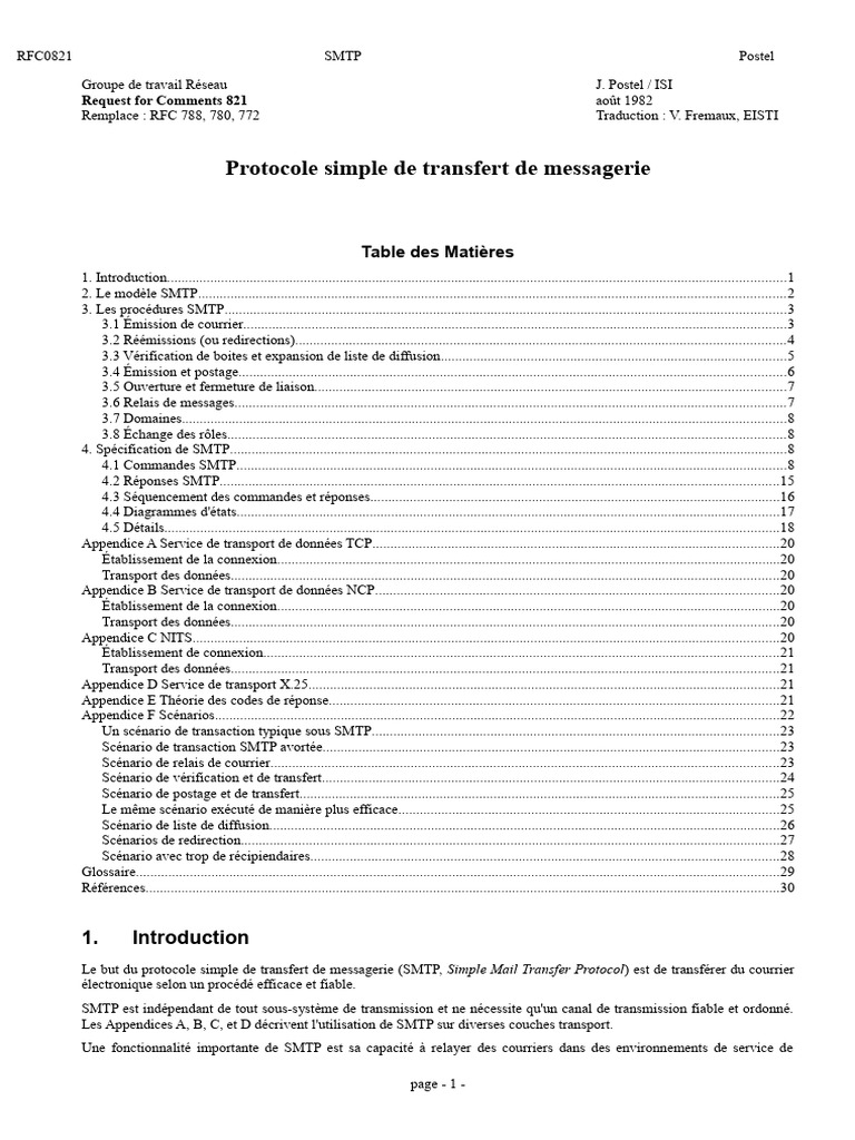 RFC 0821 | PDF
