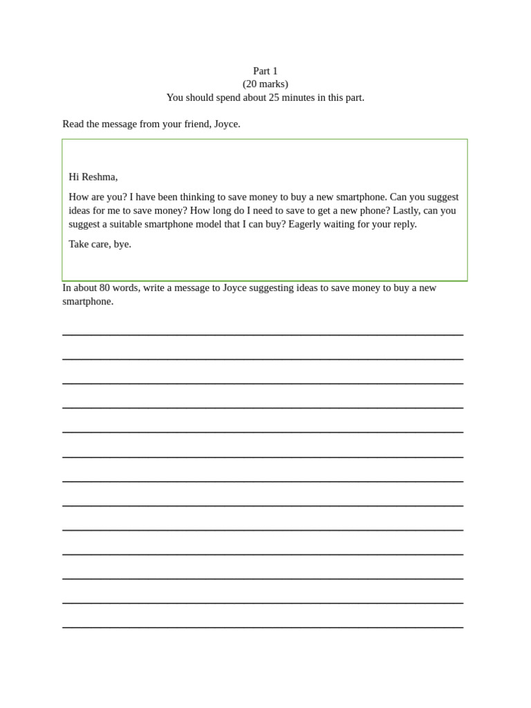 form 2 Writing | PDF