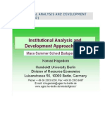 Institutional Analysis and Development Approach