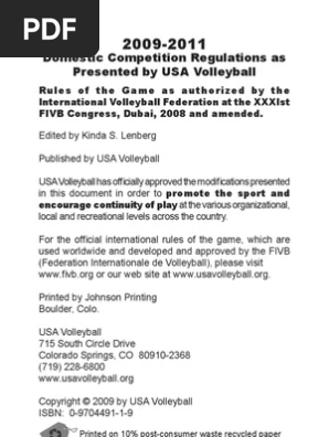 International volleyball sale rules