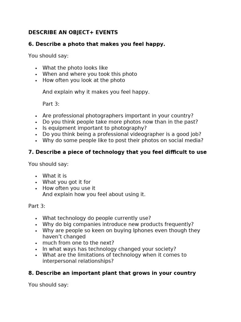 DESCRIBE AN OBJECT- QUÝ 2-2024- DESCRIBE AN OBJECT- | PDF