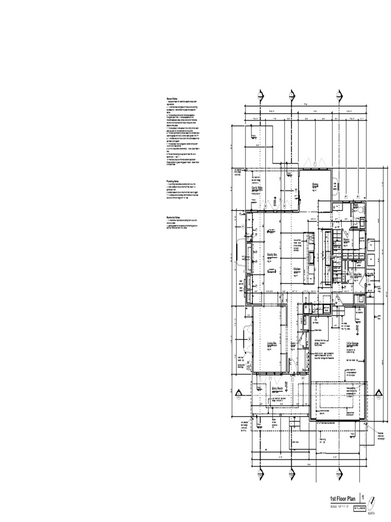 Detailed 1st Floor Construction Plan | PDF | Shower | Building Engineering