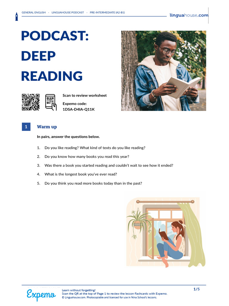 Understanding Deep Reading Skills | PDF | Speed Reading | Language Arts ...