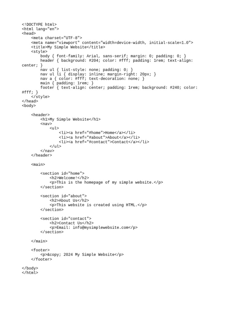 Static website pdf