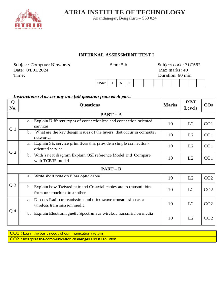Ia1 QP1 - CN | PDF