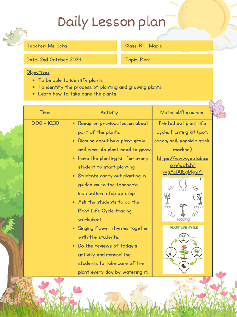 Plant Lesson Plan | PDF