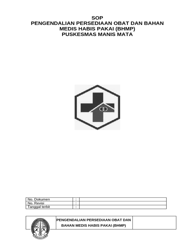 3101B S0P Pengendalian Persediaan Obat Dan Bahan Medis Habis Pakai ...