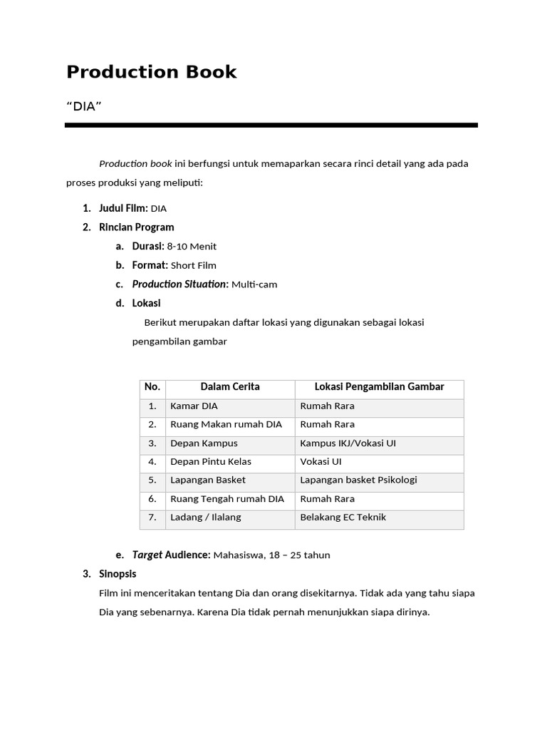Production Book Terakhir Pdf