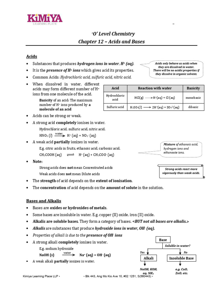 Acids, Bases, and Alkalis Explained | PDF | Acid | Hydroxide