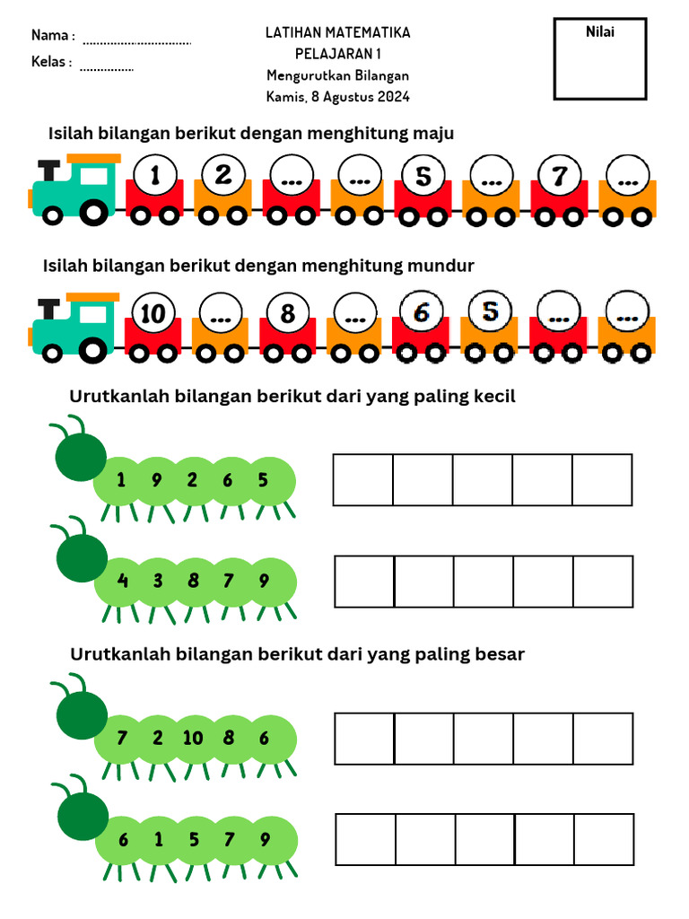Latihan Matematika P.1 M.5 | PDF