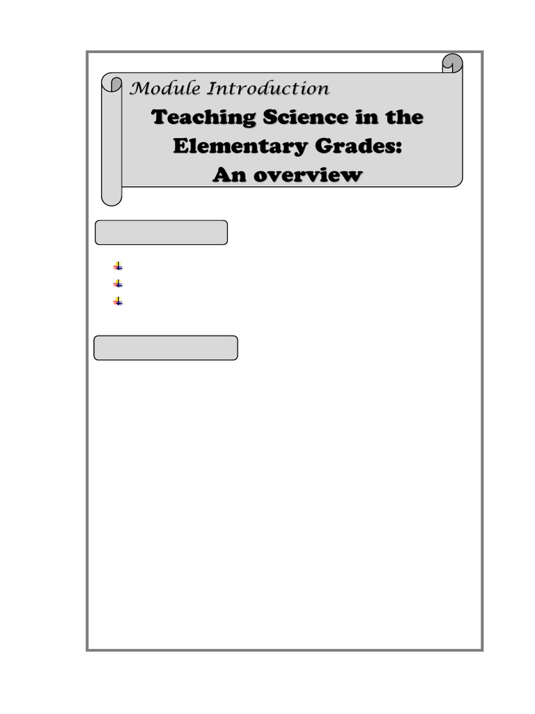 SCI 101 Module 1 Lesson 1 | PDF
