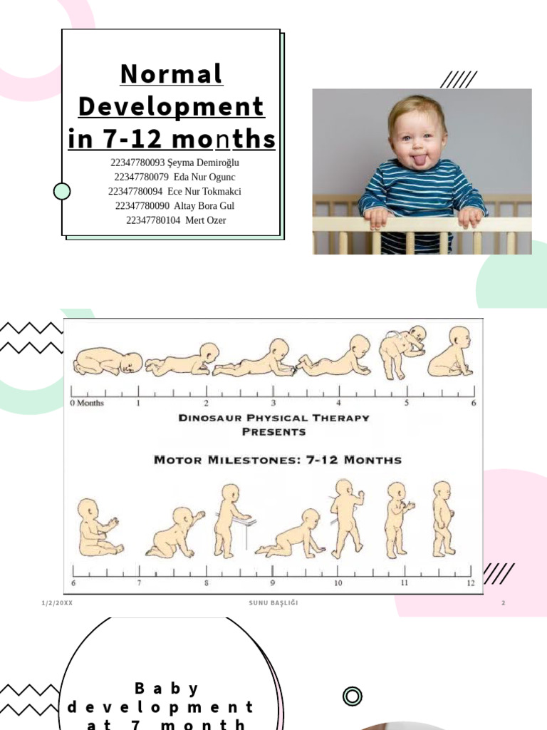 Normal Development in 7-12 Months | PDF