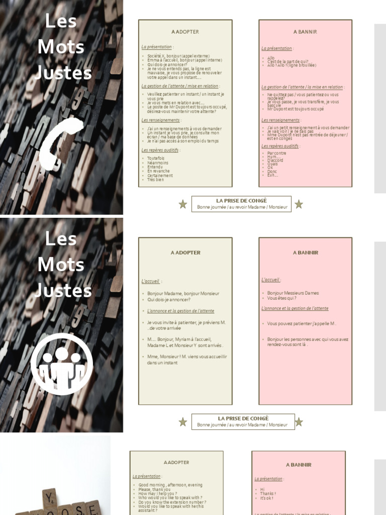 Les Mots Justes | PDF