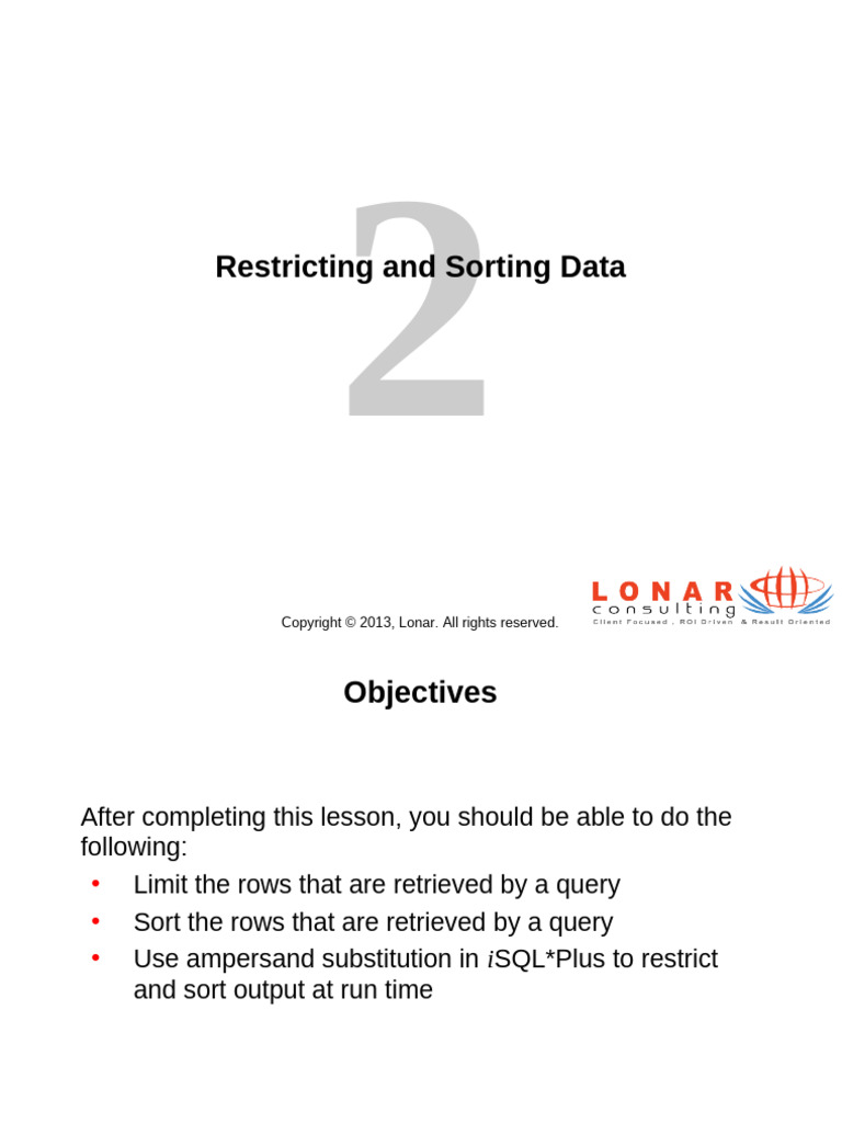 Oracle SQL PPT 2 | PDF