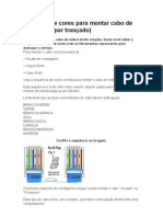 Esquema de Cores Para Montar Cabo de Rede RJ45