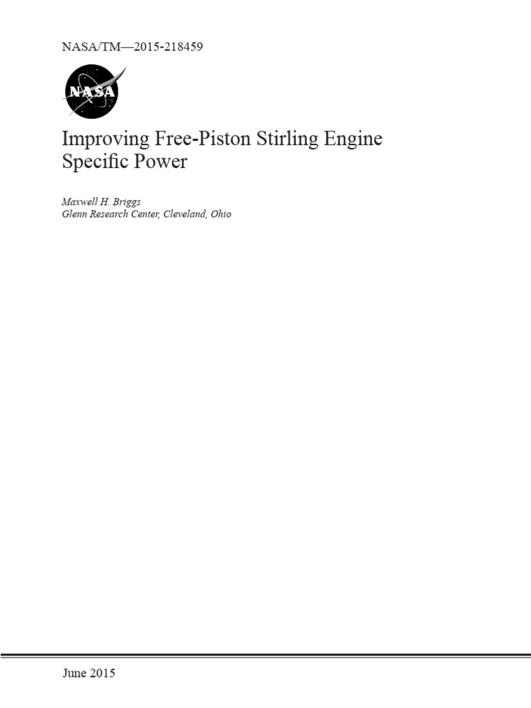 Improving Free-Piston Stirling Engine 20150011872 | PDF