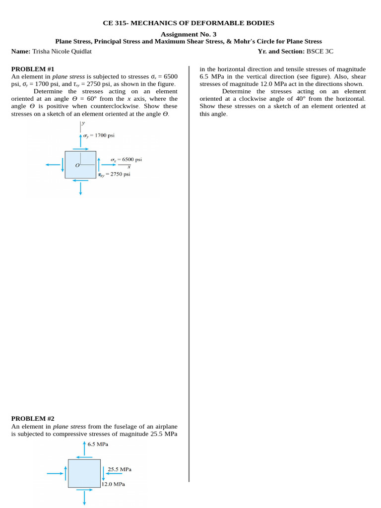 MECHANICS ASS3 For Everyone | PDF