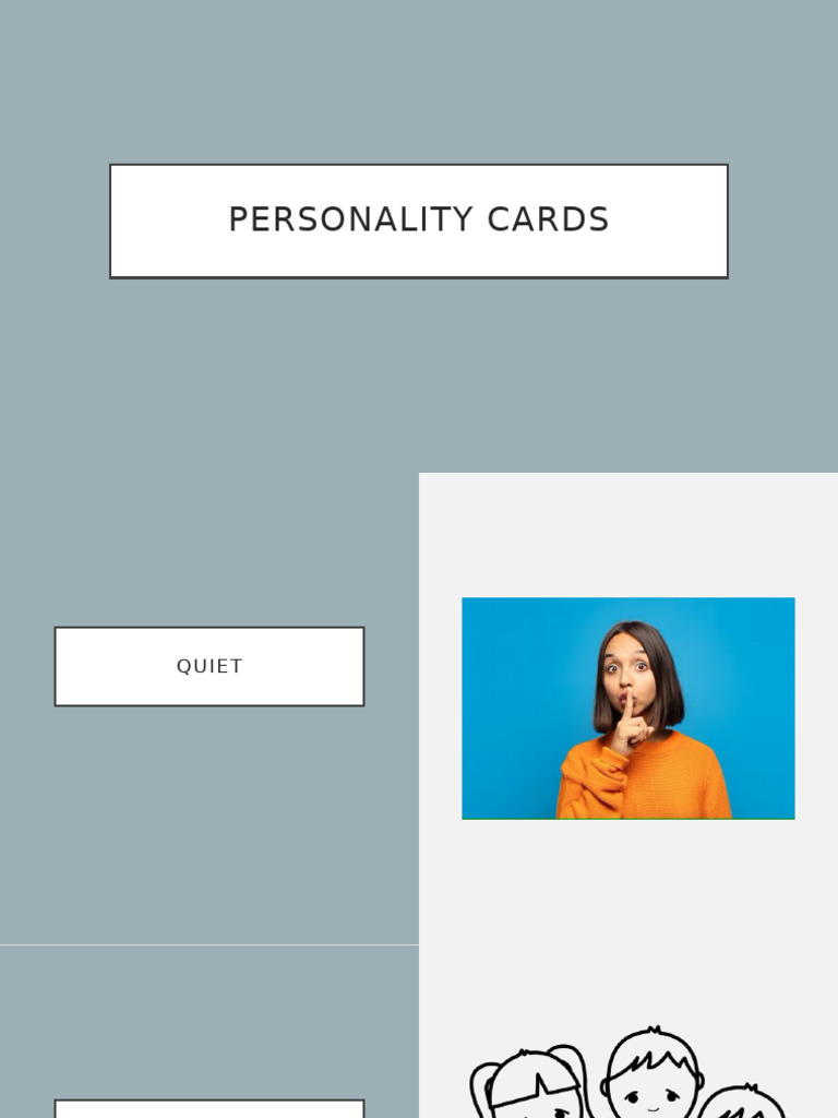 Personality Flashcards Pdf